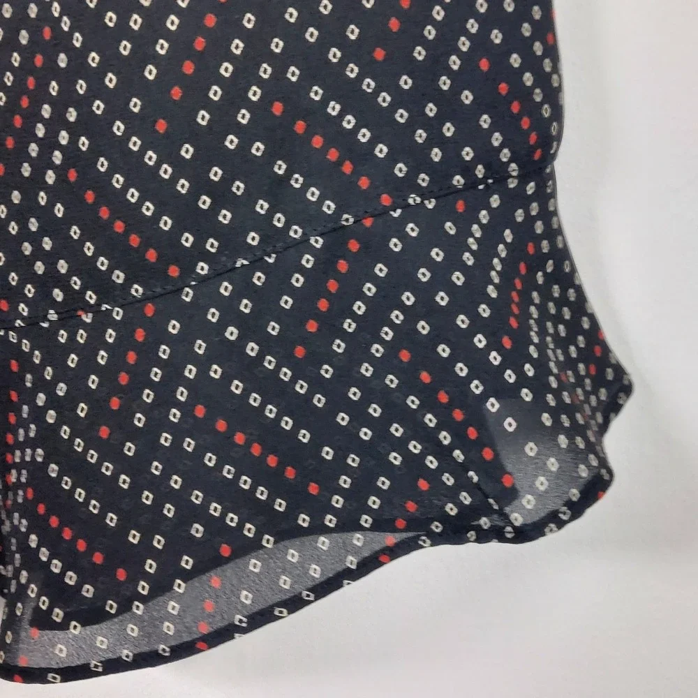 Ann Taylor Factory Lined Flounce/Flowing Skirt Black/Red Size 6 Women - Picture 3 of 8